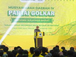 Gubernur Sulbar Hadiri Musda IV Golkar, Tekankan Kolaborasi demi Pembangunan Daerah