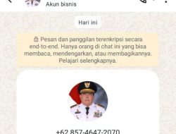 Peringatan! Penipu Berkedok Wagub Sulbar Menyasar Warga via WhatsApp