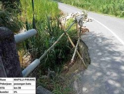 Sayap Jembatan Roboh, PUPR Lakukan Penanganan Cepat di Ruas Mapilli–Piriang