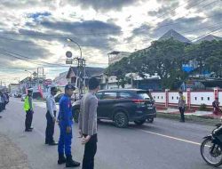 Dishub Sulbar Gelar Simulasi Pengaturan Lalu Lintas di Dua Titik Strategis Dalam Kota Mamuju