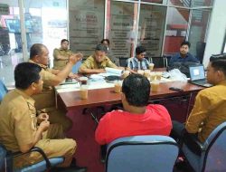 Plt. Kalaksa BPBD Sulbar Pimpin Rapat Perdana Persiapan Peresmian Jembatan Sungai Nipa-Nipa dan Tanggul Tapandullu