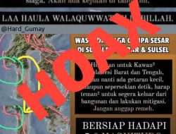 BPBD Sulbar Pastikan Informasi Gempa dan Tsunami di Sulawesi Barat adalah Hoaks