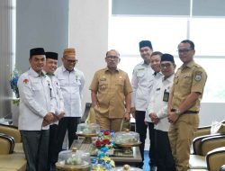 Plt Karo Pemkesra Sulbar dampingi Gubernur Terima Audiensi Kepala Kanwil Kemenag Sulbar
