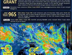 BMKG Update Perkembangan Sistem Siklon Tropis Grant, BPBD Sulbar Pastikan Sulawesi Barat Aman dari Dampak Langsung
