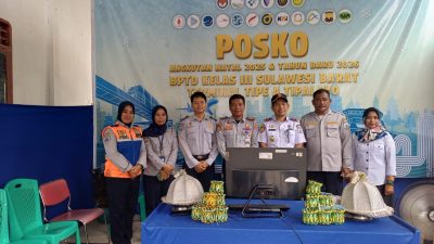 Kepala Dinas Perhubungan Sulbar Monitoring Posko Angkutan Nataru di Majene dan Polman