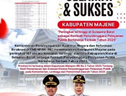 Majene Raih Nilai Tertinggi di Sulbar Penyelenggaraan Pelayanan Publik Tahun 2025