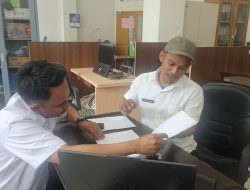 Tingkatkan Kepatuhan Pengadaan, Pengelola BMD Biro Organisasi Setda Sulbar Konsultasi RUP di Biro Barjas