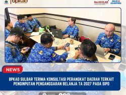 BPKAD Sulbar Terima Konsultasi Perangkat Daerah Terkait Penginputan Penganggaran Belanja TA 2027 pada SIPD
