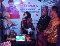 Kalaksa BPBD Sulawesi Barat Paparkan Inovasi DESTANA Berbasis Kolaborasi kepada Sekda Sulbar pada Pameran PKN II LAN Makassar