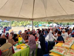 Dinas Pangan Sulbar Kolaborasi UGM Gelar Gerakan Pangan Murah pada Festival Budaya Laskar Mamuju