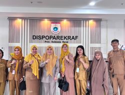 Perkuat Penataan Destinasi Wisata dan Kelembagaan untuk WIA, Dispoparekraf Sulbar Terima Kunjungan Dispop Polewali Mandar