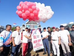 Merah Putih Menyala, Pemprov Sulbar Kobarkan Semangat Kemerdekaan RI ke-81 Lewat Kick Off