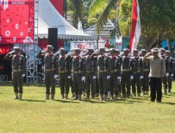 Semangat Tak Surut di Bawah Terik Matahari, Satpol PP dan Damkar Sulbar Turut Sukseskan Upacara HUT ke-81 RI