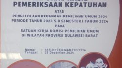 Sederetan Temuan BPK Penggunaan Anggaran Pilkada 2024 di KPU Polman