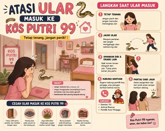 Cara ampuh atasi ular masuk rumah
