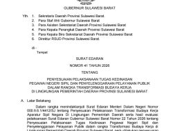 WFH ASN Sulbar Mulai Berlaku, Presensi dan Laporan Kinerja Tetap Wajib