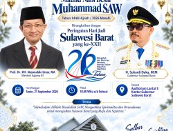 Gubernur Sulbar Sambut Kehadiran Menteri Agama RI pada Peringatan Maulid Nabi Muhammad SAW