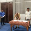 Gubernur Sulbar Teken Berita Acara dan NPHD Hibah Tanah untuk Kementerian HAM dan Imigrasi