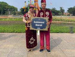 Badan Penghubung Daerah Provinsi Sulawesi Barat Perkenalkan Pakaian Adat Kalumpang pada Festival Negeri Kami 2026